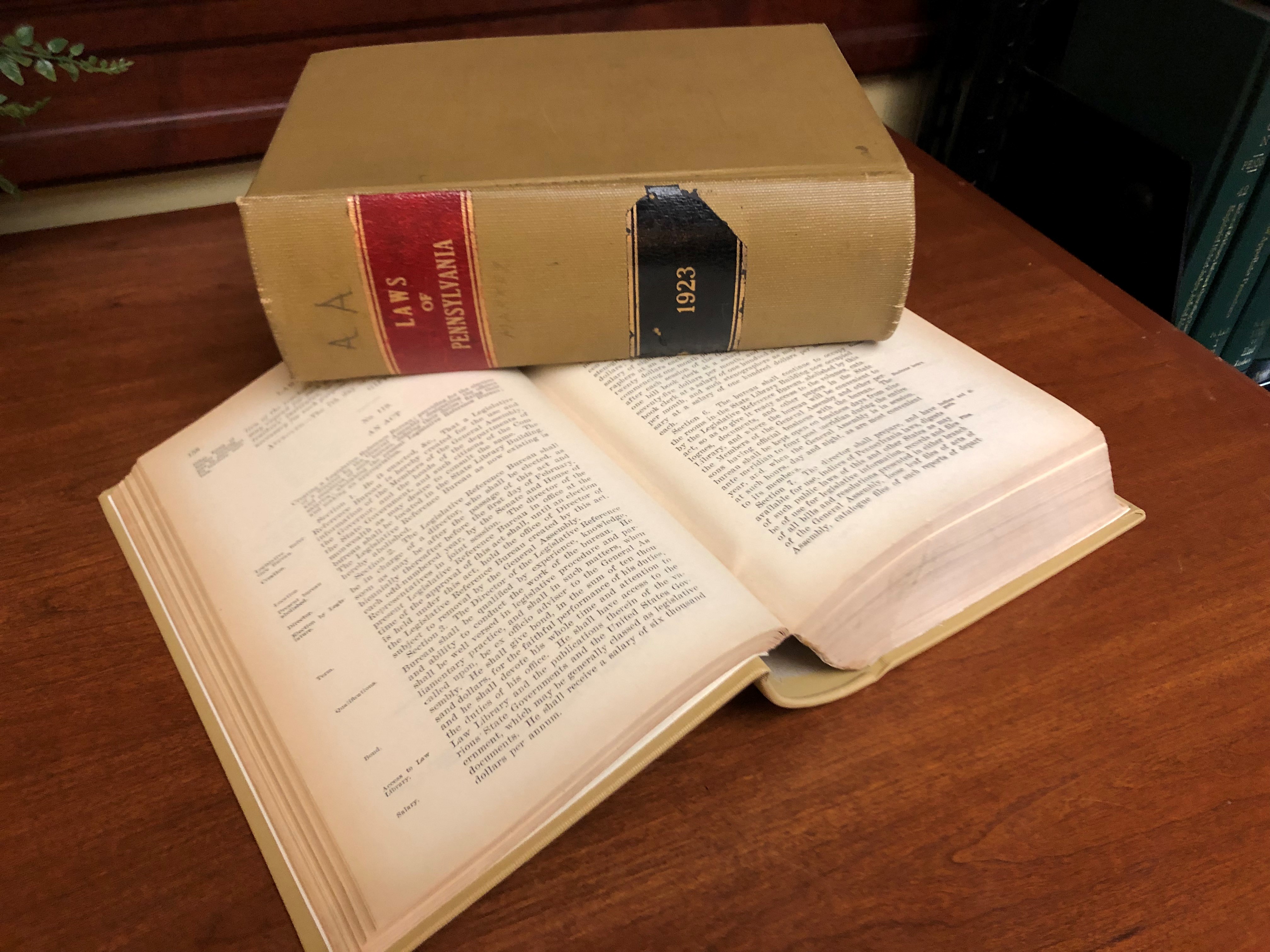 Laws of Pennsylvania Book